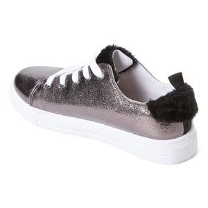 Shoes - Pewter & Black Shimmer Sneaker Shoes - Pewter & Black Shimmer Sneaker